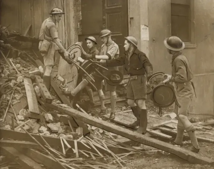 Framed Print : Scouts during Wartime Framed Print : Scouts during Wartime