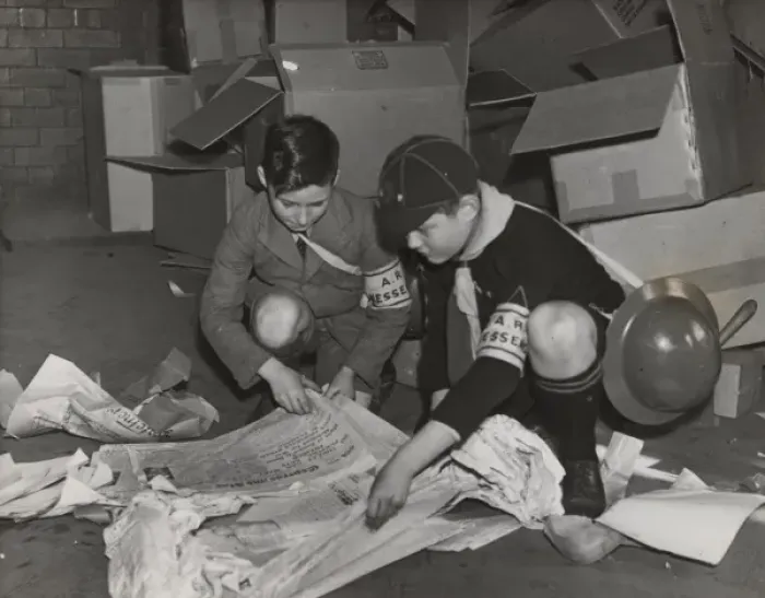 Framed Print : Scouts during Wartime Framed Print : Scouts during Wartime
