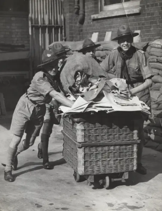 Framed Print : Scouts during Wartime Framed Print : Scouts during Wartime