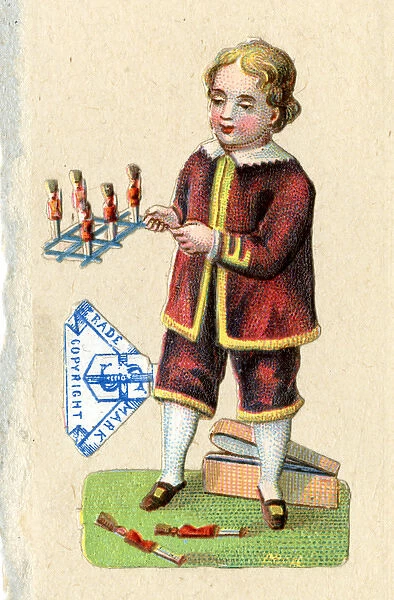 Scrap - boy playing with toy soldiers