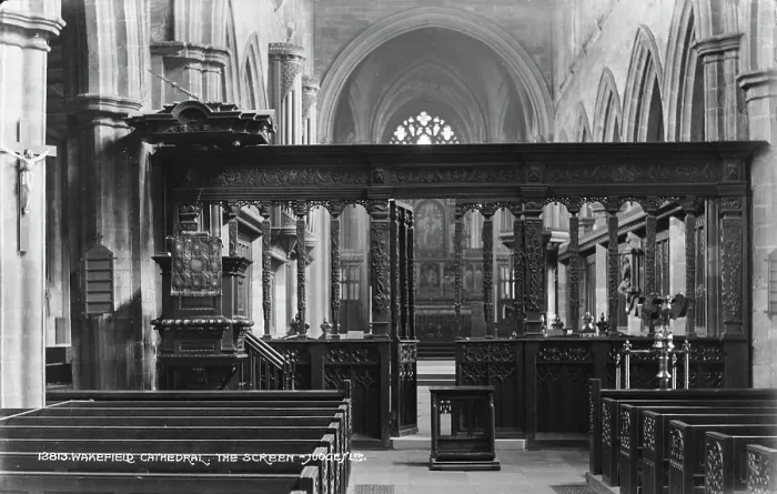 Framed Print : The Screen of Wakefield Cathedral