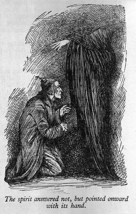 Framed Print : SCROOGE WITH SPIRIT Framed Print : SCROOGE WITH SPIRIT