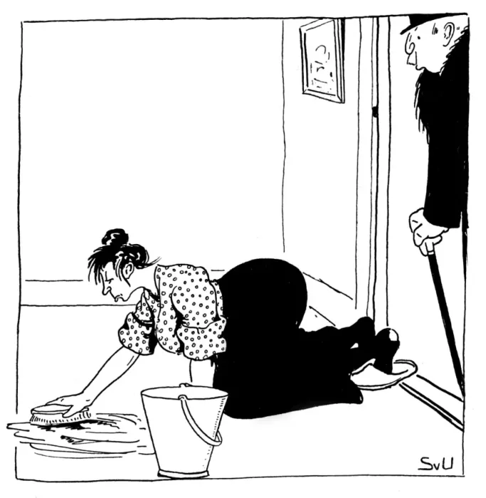 Framed Print : Scrubbing the Floor Framed Print : Scrubbing the Floor