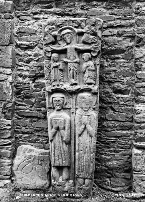 Framed Print : Sculptured Grave Slab, Kells Framed Print : Sculptured Grave Slab, Kells