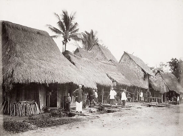 SE Asia, probably Malay peninsula, traditional houses