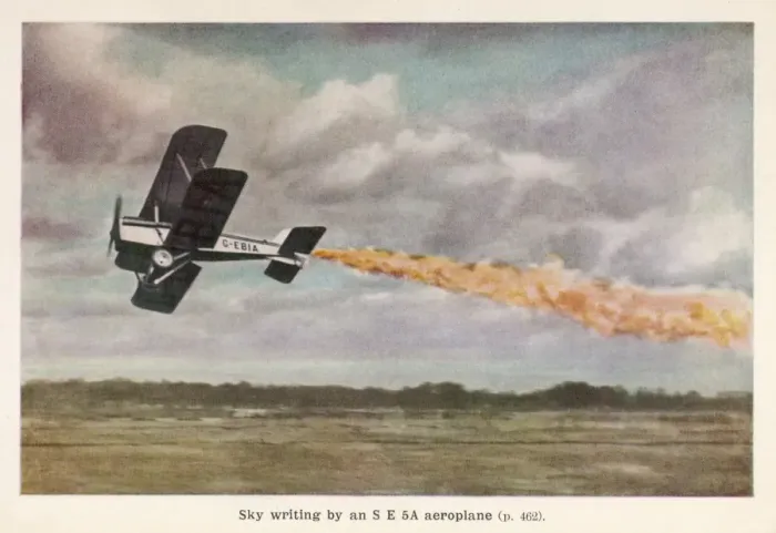 Framed Print : Se5A Skywriting Framed Print : Se5A Skywriting