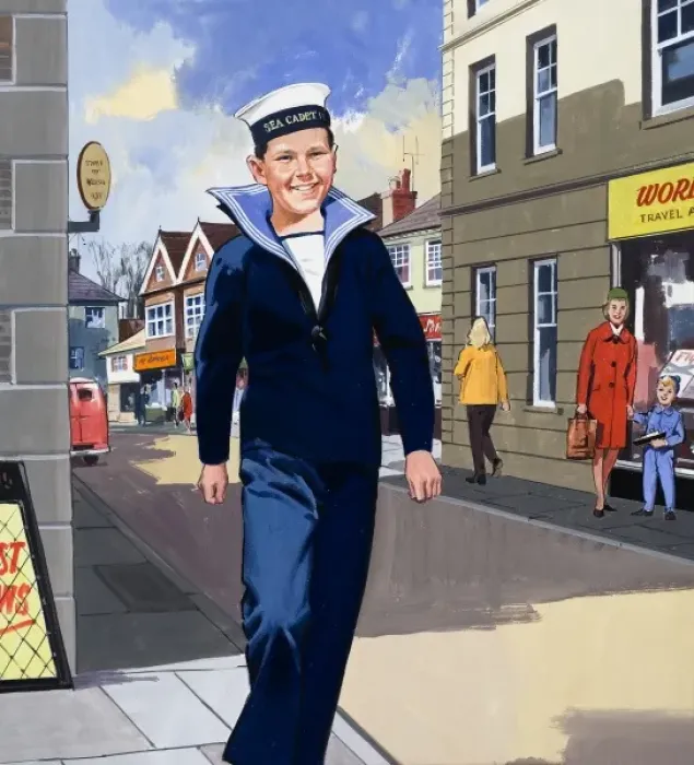 Framed Print : Sea Cadet. People You See. From Teddy Bear (artwork dated 16 Nov) Framed Print : Sea Cadet. People You See. From Teddy Bear (artwork dated 16 Nov)