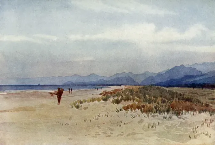 Framed Print : Sea-coast north of Viareggio, Italy Framed Print : Sea-coast north of Viareggio, Italy