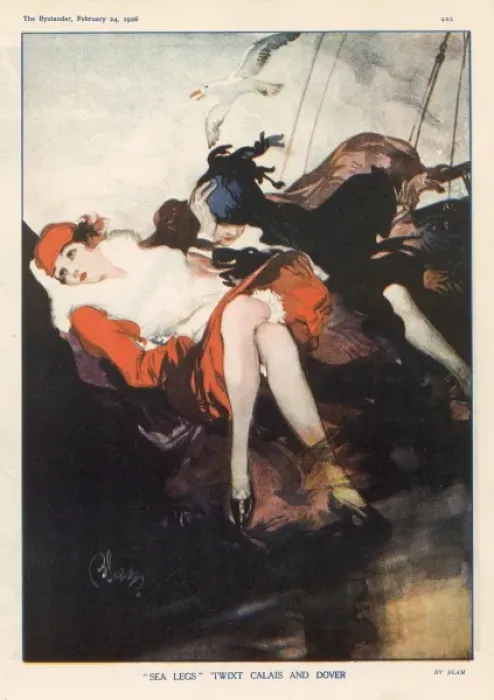 Framed Print : Sea Legs; Twixt Calais And Dover Framed Print : Sea Legs; Twixt Calais And Dover