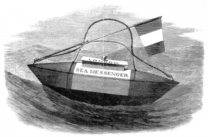 Framed Print : The Sea Messenger, 1870 Framed Print : The Sea Messenger, 1870