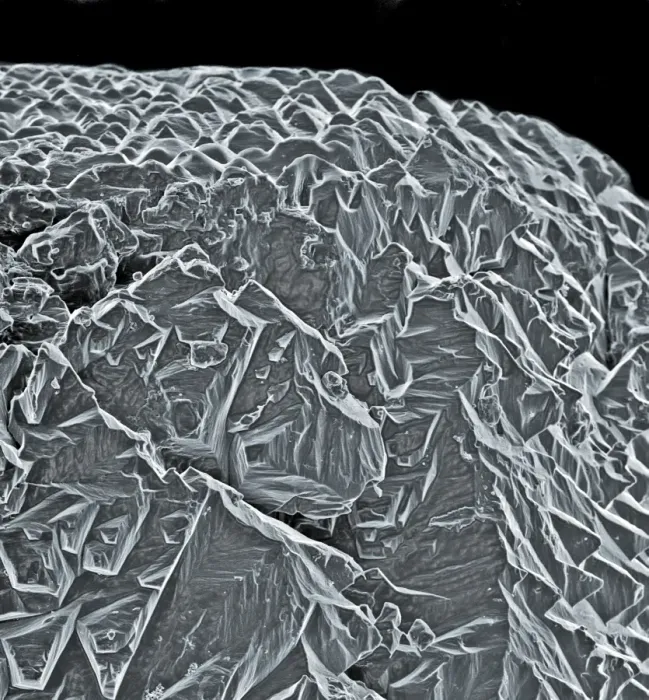 Framed Print : Sea salt. A scanning electron microscope (SEM) image of sea salt Framed Print : Sea salt. A scanning electron microscope (SEM) image of sea salt