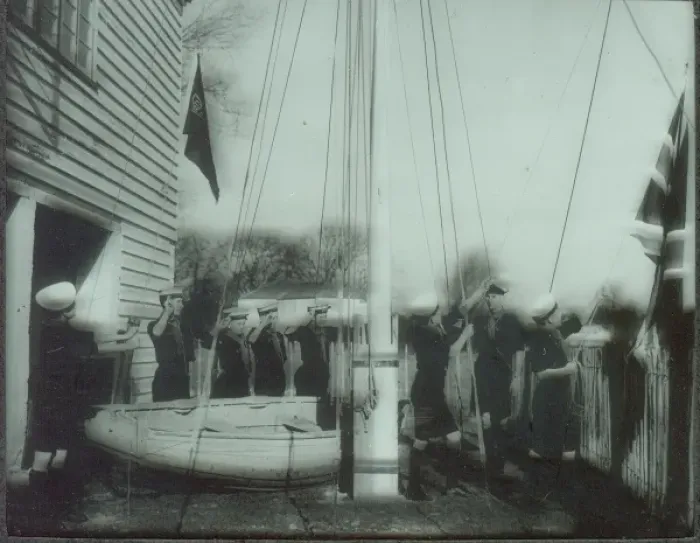 Framed Print : Sea Scouts hoisting the colours Framed Print : Sea Scouts hoisting the colours