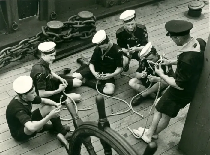 Framed Print : Sea Scouts receiving training on RSS Discovery Framed Print : Sea Scouts receiving training on RSS Discovery