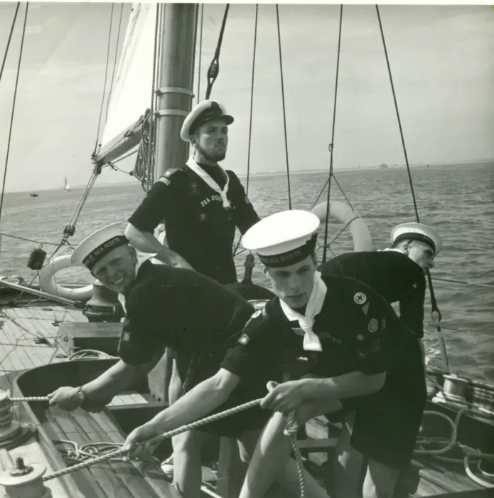 Framed Print : Sea Scouts sailing offshore Framed Print : Sea Scouts sailing offshore