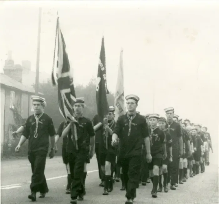 Framed Print : Sea Scouts on St Georges Day parade Framed Print : Sea Scouts on St Georges Day parade