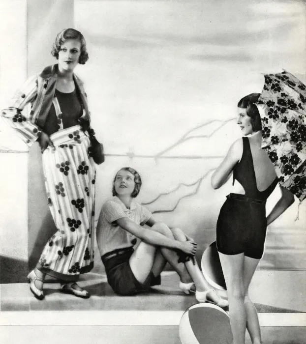 Framed Print : Sea Suits for Sunning and Swimming 1931 Framed Print : Sea Suits for Sunning and Swimming 1931