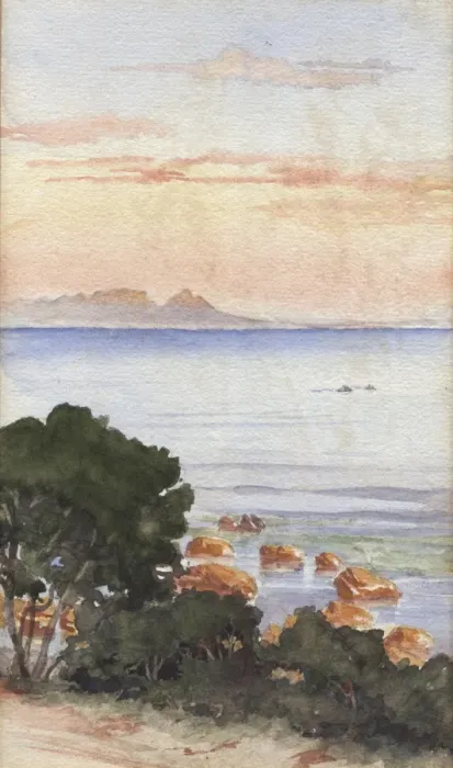 Framed Print : Sea View. Sea view.. circa 1890s Framed Print : Sea View. Sea view.. circa 1890s