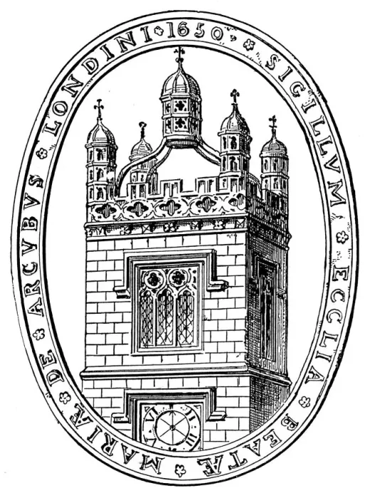 Framed Print : Seal of Bow church Framed Print : Seal of Bow church