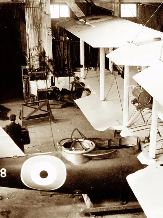 Framed Print : Seal flying boat under construction Framed Print : Seal flying boat under construction