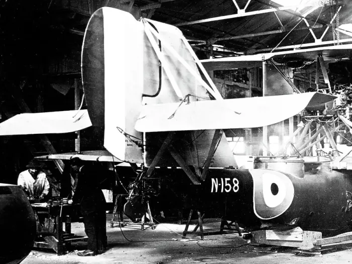 Framed Print : Seal flying boat under construction Framed Print : Seal flying boat under construction