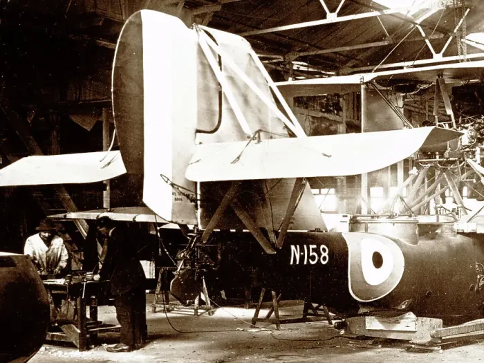 Framed Print : Seal flying boat under construction Framed Print : Seal flying boat under construction