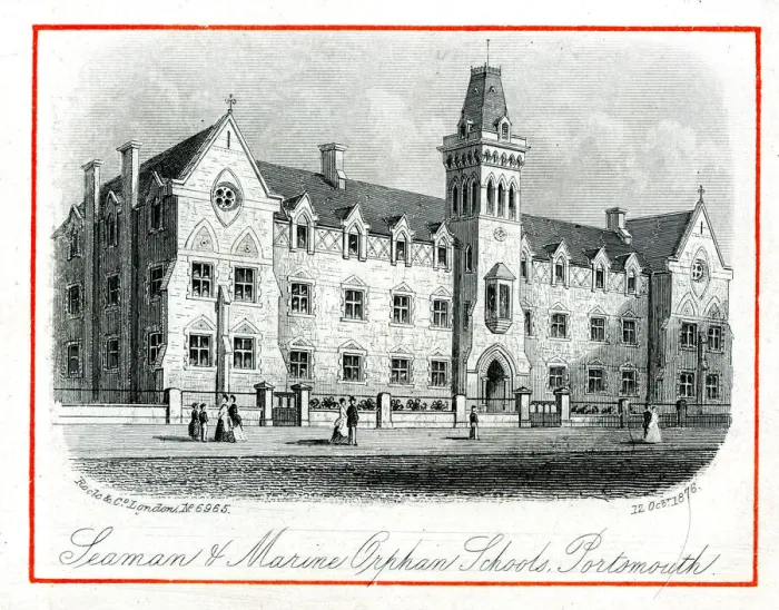 Framed Print : Seaman and Marine Orphan Schools, Portsmouth Framed Print : Seaman and Marine Orphan Schools, Portsmouth