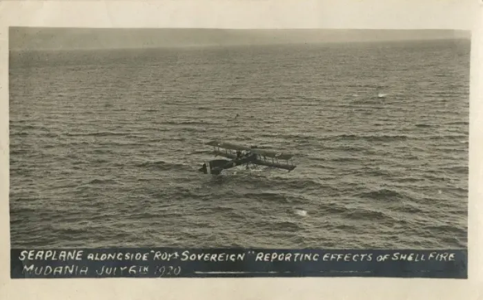 Framed Print : Seaplane reporting success of attack on Mudanya Framed Print : Seaplane reporting success of attack on Mudanya