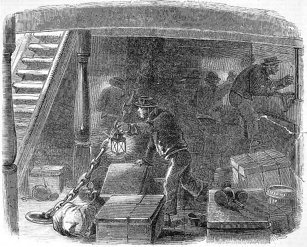 Searching for Stowaways on board an Emigrant Ship, 1850