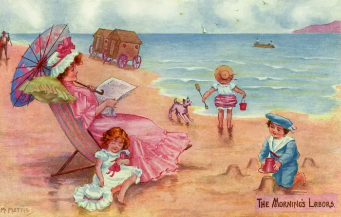 Framed Print : Seashore. The mornings labors Framed Print : Seashore. The mornings labors