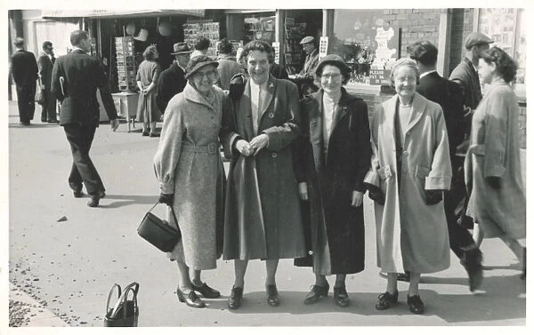Seaside Holiday - Candid photograph - Four jolly women