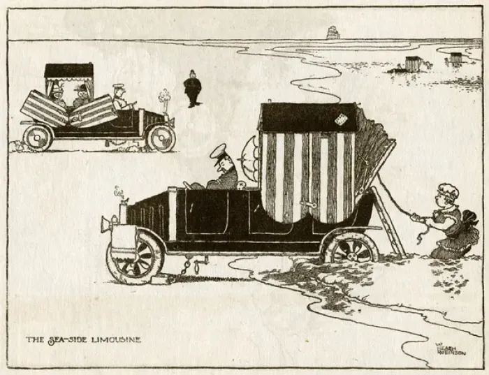 Framed Print : Seaside limousine by W H Robinson Framed Print : Seaside limousine by W H Robinson