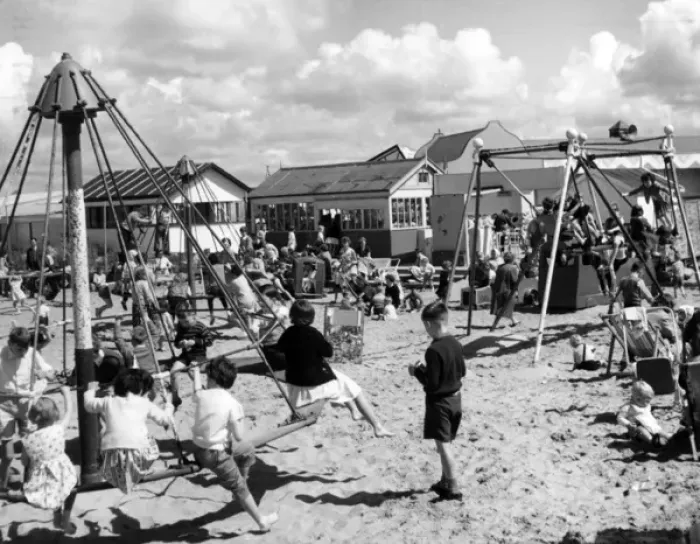 Framed Print : Seaside Playground Framed Print : Seaside Playground