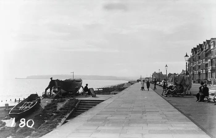 Framed Print : Seaside Promenade in Historical Context