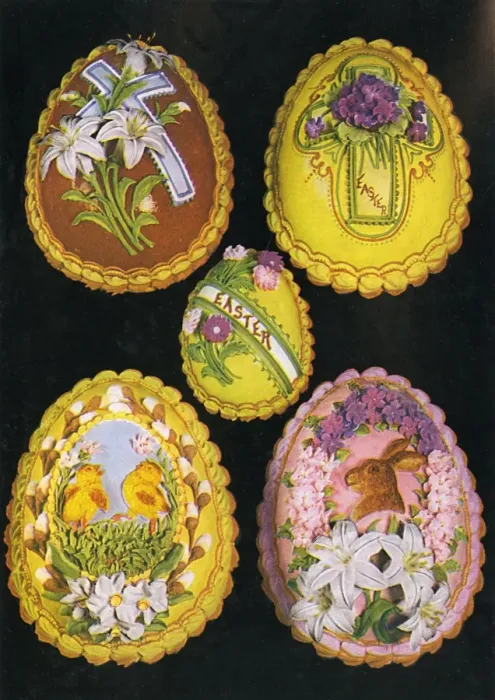 Framed Print : Seasonable Cakes, Easter Eggs with detailed designs Framed Print : Seasonable Cakes, Easter Eggs with detailed designs