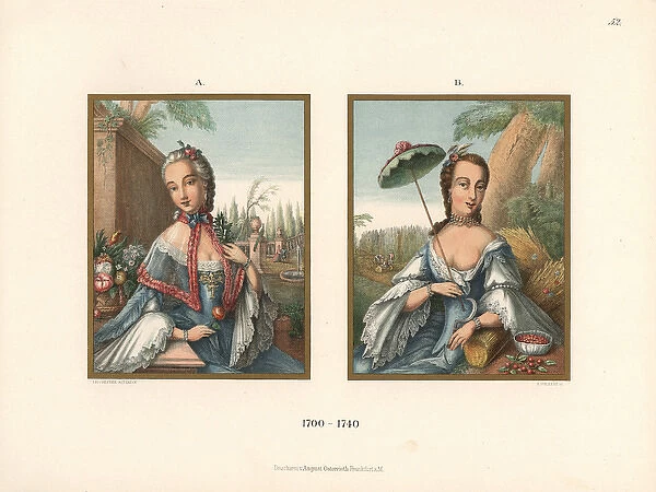 Seasonal fashions from the early 18th century
