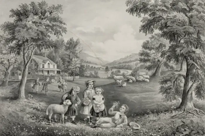 Framed Print : The Four seasons of life: childhood The season of joy Framed Print : The Four seasons of life: childhood The season of joy