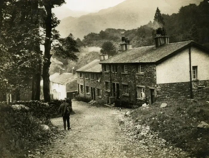 Framed Print : Seathwaite village, Borrowdale, Cumbria, England Framed Print : Seathwaite village, Borrowdale, Cumbria, England