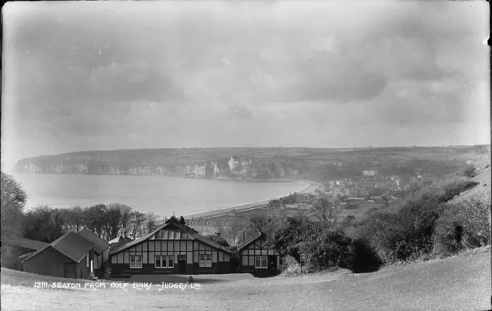 Framed Print : Seaton from Golf Links Framed Print : Seaton from Golf Links