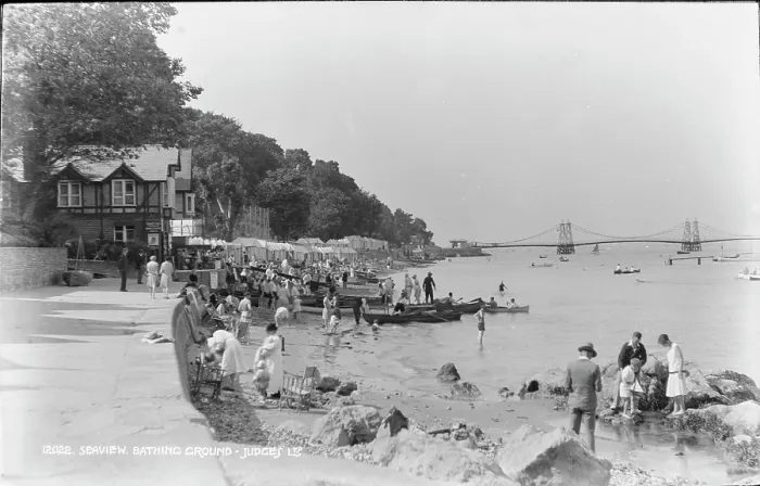 Framed Print : Seaview Bathing Ground Framed Print : Seaview Bathing Ground