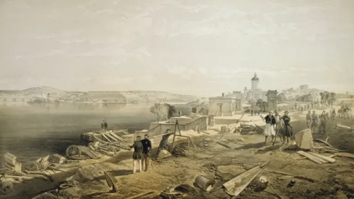 Framed Print : Sebastopol from the rear of Fort Nicholas, looking south Framed Print : Sebastopol from the rear of Fort Nicholas, looking south