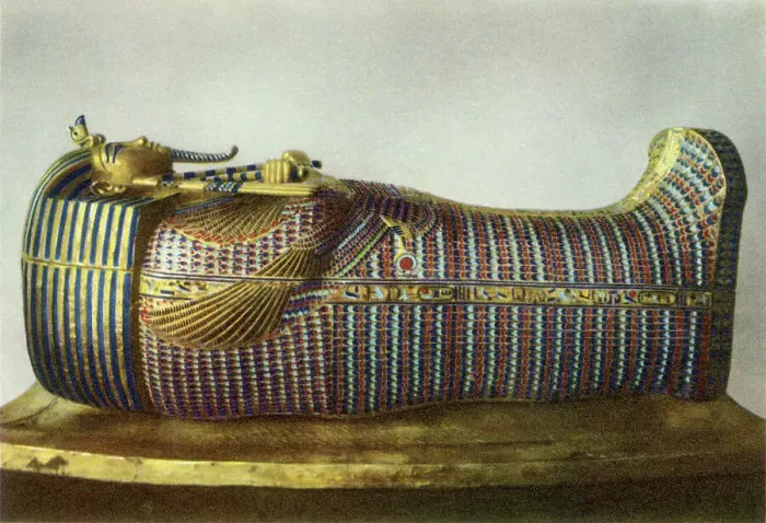 Framed Print : Second coffin of Tutankhamun Framed Print : Second coffin of Tutankhamun