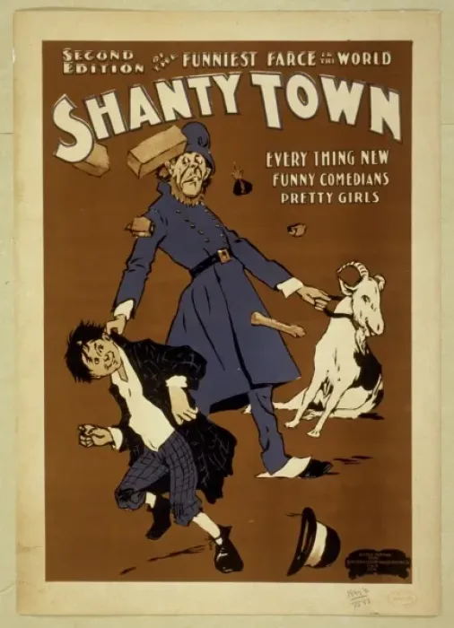 Framed Print : Second edition of the funniest farce in the world, Shantytow Framed Print : Second edition of the funniest farce in the world, Shantytow