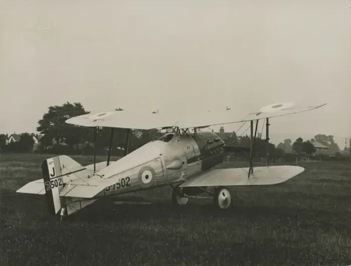 Framed Print : The second Gloster Gorcock, J7502, with a Grebe-type tal? Framed Print : The second Gloster Gorcock, J7502, with a Grebe-type tal?