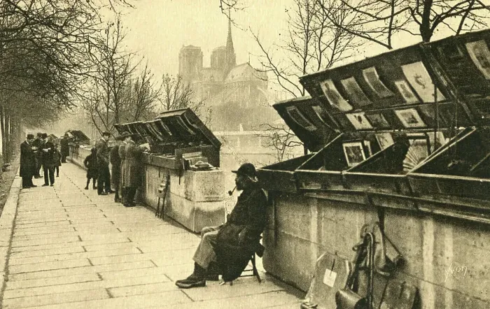 Framed Print : Second-hand Booksellers, on the Quai de la Tournelle Framed Print : Second-hand Booksellers, on the Quai de la Tournelle