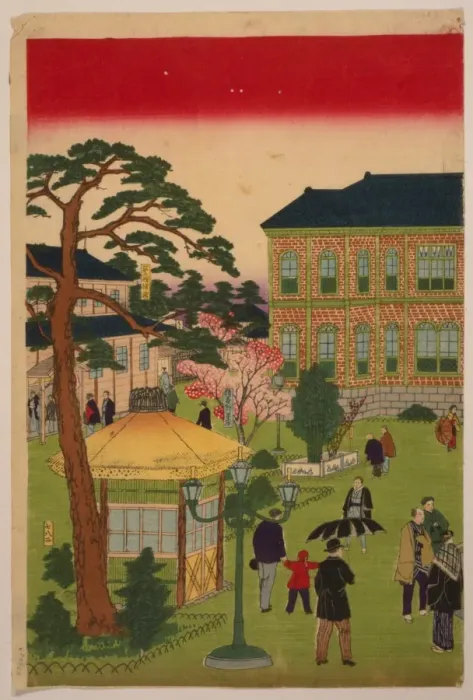 Framed Print : Second national industrial exhibition at Ueno Park Framed Print : Second national industrial exhibition at Ueno Park