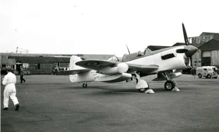 Framed Print : Second pre-production Fairey Firefly AS7, WJ216 Framed Print : Second pre-production Fairey Firefly AS7, WJ216