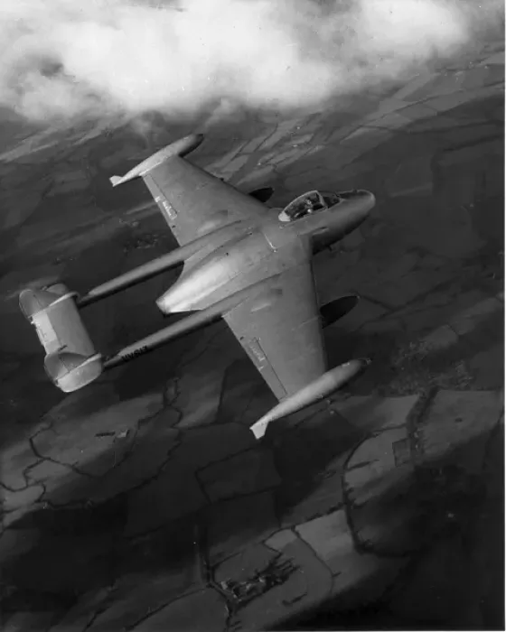 Framed Print : Second prototype de Havilland Venom VV613 Framed Print : Second prototype de Havilland Venom VV613