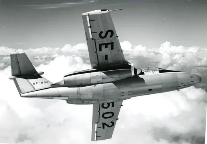 Framed Print : The second prototype Saab 105, SE-502, was later registe? Framed Print : The second prototype Saab 105, SE-502, was later registe?