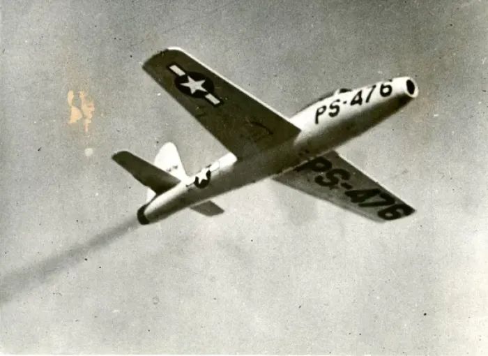 Framed Print : The second Republic XP-84 Thunderjet, 45-59476 Framed Print : The second Republic XP-84 Thunderjet, 45-59476
