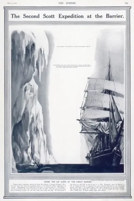 Framed Print : The Second Scott Polar Expedition at the Barrier Framed Print : The Second Scott Polar Expedition at the Barrier